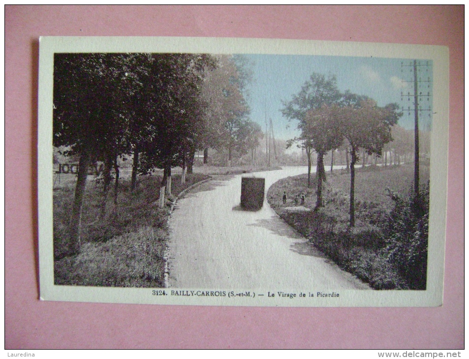 CP BAILLY CARROIS N°3124 LE VIRAGE DE LA PICARDIE - Baillycarrois