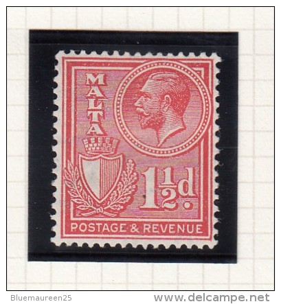 KING GEORGE V - Inscr POSTAGE AND REVENUE - Malta (...-1964)