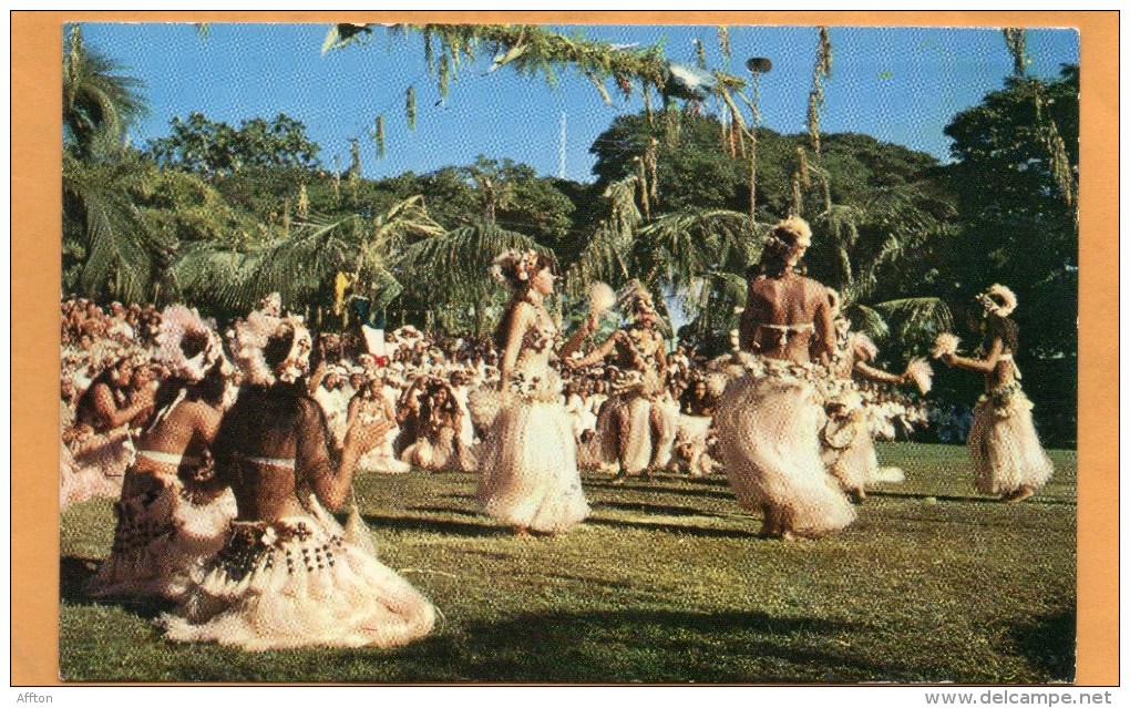 Tahiti Old Postcard Mailed To USA - Tahiti