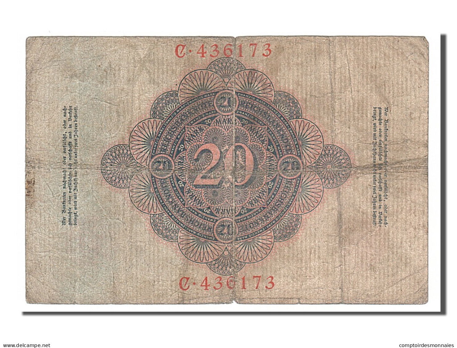 Billet, Allemagne, 20 Mark, 1906, 1906-03-10, TB - 20 Mark