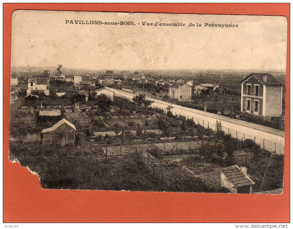 93   PAVILLONS SOUS BOIS Quartier De La Prévoyance Jardins Pavillons 1911  CPA - Les Pavillons Sous Bois