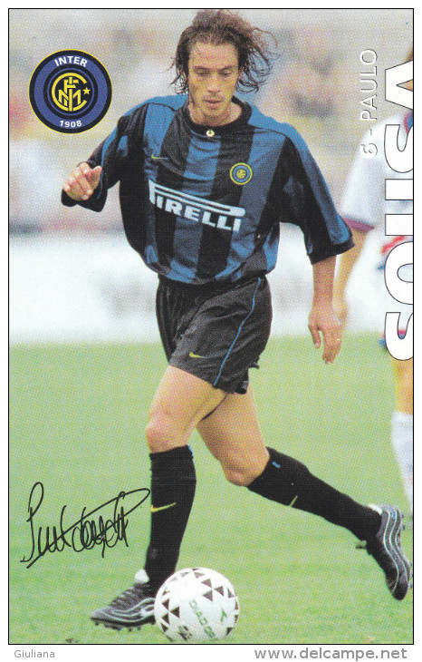 Cartolina Autografata "Paulo Sosa" Inter F.C. - Authographs