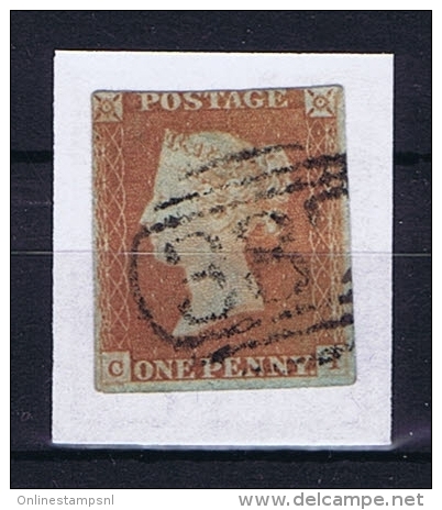 Great Britain SG  8a Blue Paper Used  Yvert 3, Pair - Oblitérés