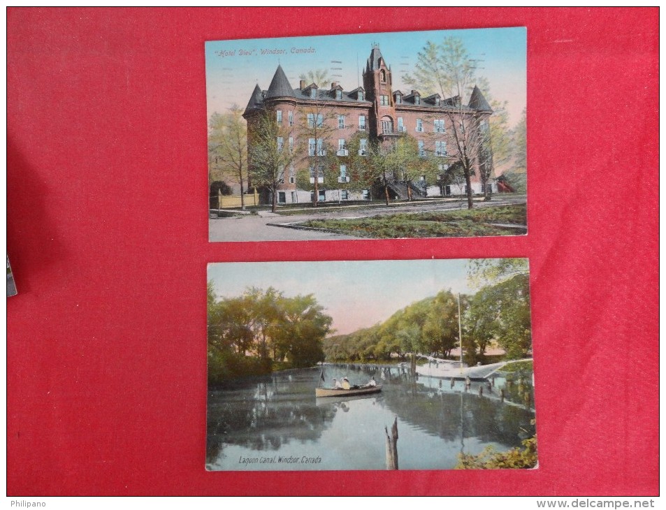 Canada > Ontario > Windsor  2 Card Lot-- Stamp Peeled Off   Ref 1241 - Windsor