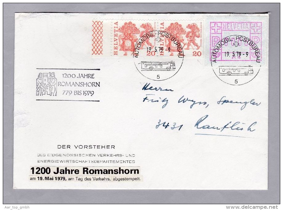 Schweiz Automatenmarken 1979-05-19 Brief Mit Zu# 1 IV "A4" - Automatic Stamps