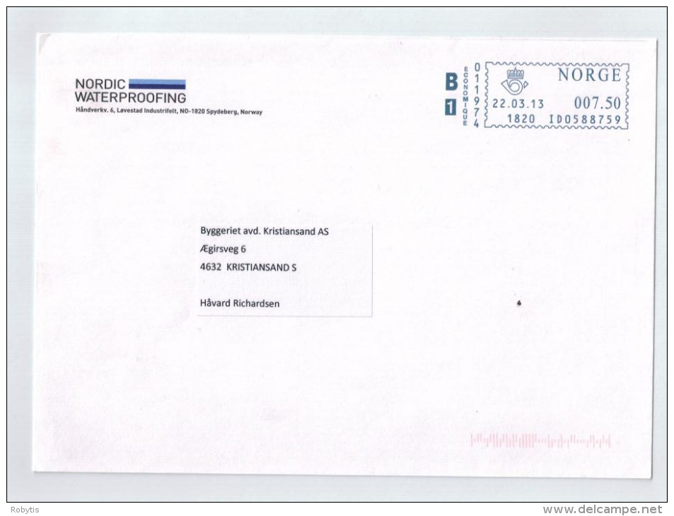 Norway Meter Franking 22.03.2013 - Brieven En Documenten