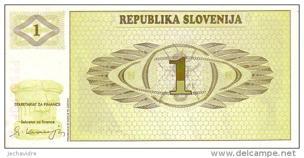 SLOVENIE    1 Tolar   Non Daté   Pick 1 A            *****  BILLET  NEUF ***** - Slovenia