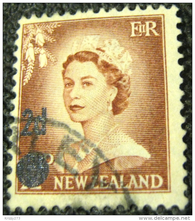 New Zealand 1958 Queen Elizabeth II 2d - Used - Gebruikt