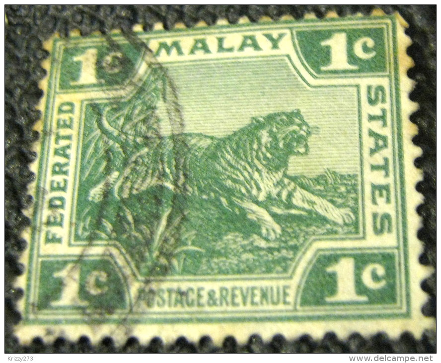 Malay Federated States 1906 Tiger 1c - Used - Federated Malay States