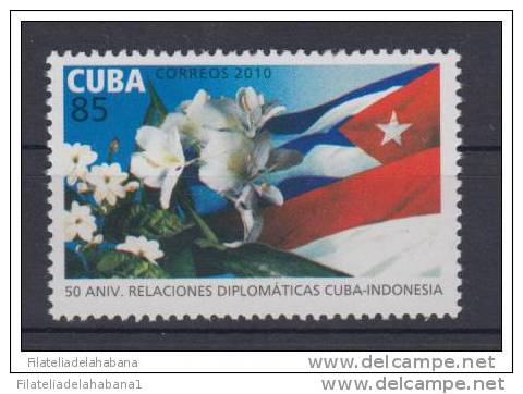 2010.51 CUBA 2010 MNH. 50 ANIV DE LAS RELACIONES DE CUBA-INDONESIA. - Neufs