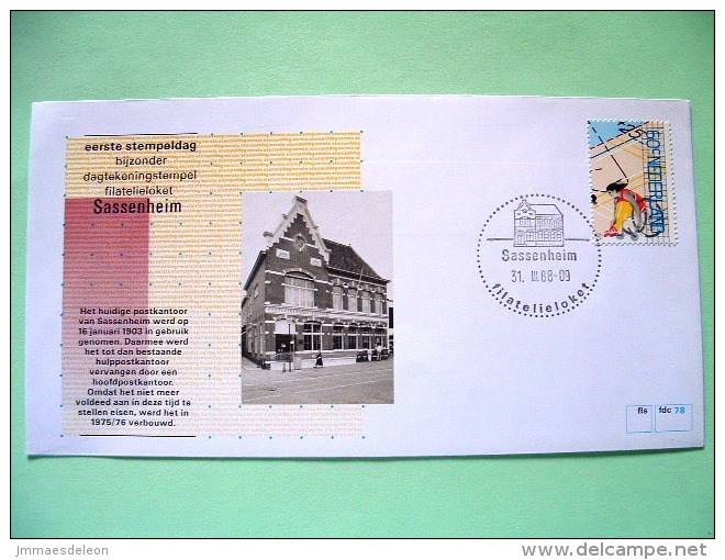 Netherlands 1988 Special First Day Cover Of Sassenheim Cancel - Disabled Persons Sports Wheel Chair Race - Postoffice - Brieven En Documenten