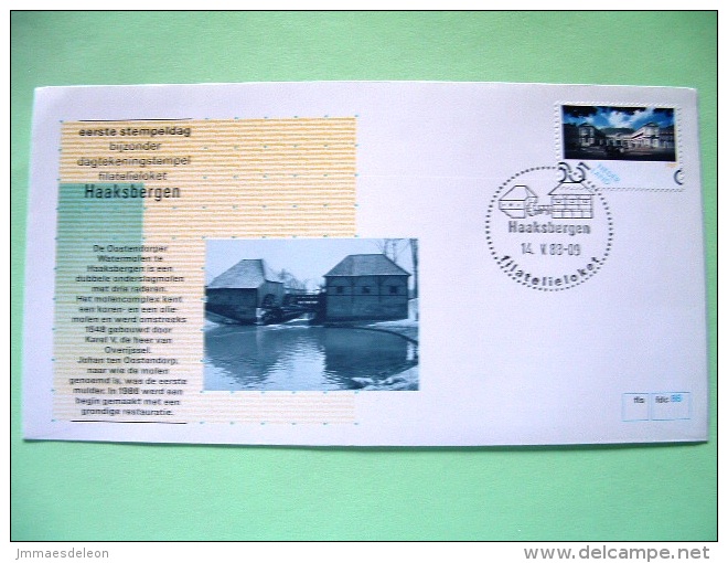 Netherlands 1988 Special First Day Cover Of Haaksbergen Cancel - Buildings - Water Mill - Brieven En Documenten