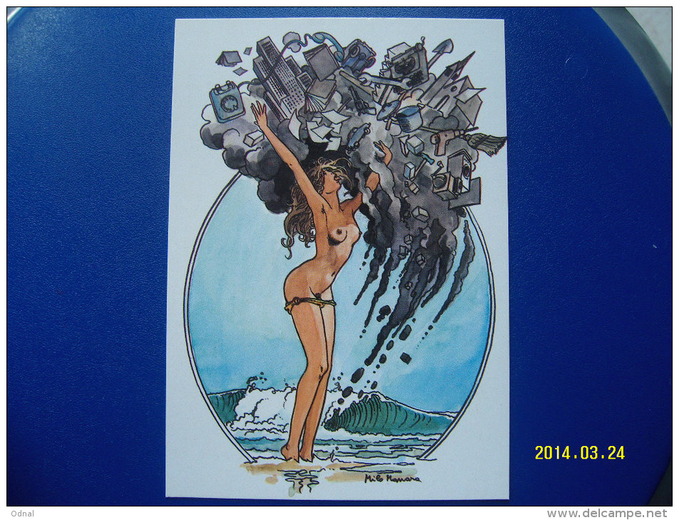 1 CARTOLINA    DI  MILO  MANARA  ( IL PIACERE DI ESSERE.....) 15 - Milo Manara Strips