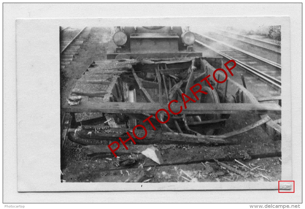 TORHOUT-attaque Aerienne De Nuit-GARE-12/13-7-17-Carte Photo Allemande-GUERRE 14-18-1WK-BELGIEN-BELGIQUE-Flandern- - Torhout