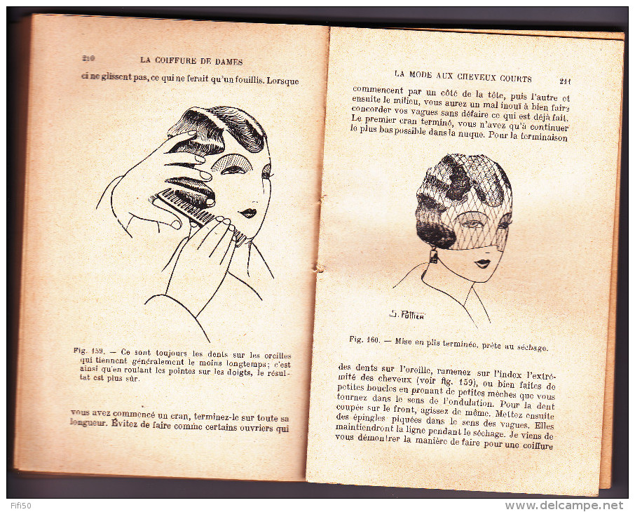 Rare Manuel Du Coiffeur Spale 1933  Techniques De Coupe  Mise En Forme Styles Postiche Tresse Perruque Manucure Massages - Moda