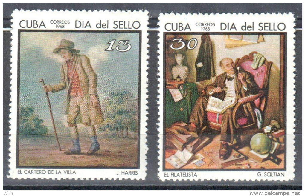 Caribbean Island 1968 - Stamp Day - Art. Painting Gemalde - Mi. 1401-1402 MNH (**) - Ongebruikt