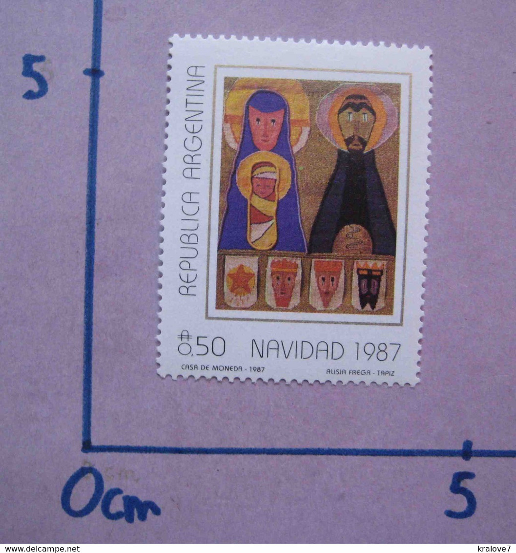 ARGENTINE 3 Timbres 1977-86-87 NOEL RELIGION NEUF ARGENTINA MNH CHRISTMAS RELIGION - Neufs