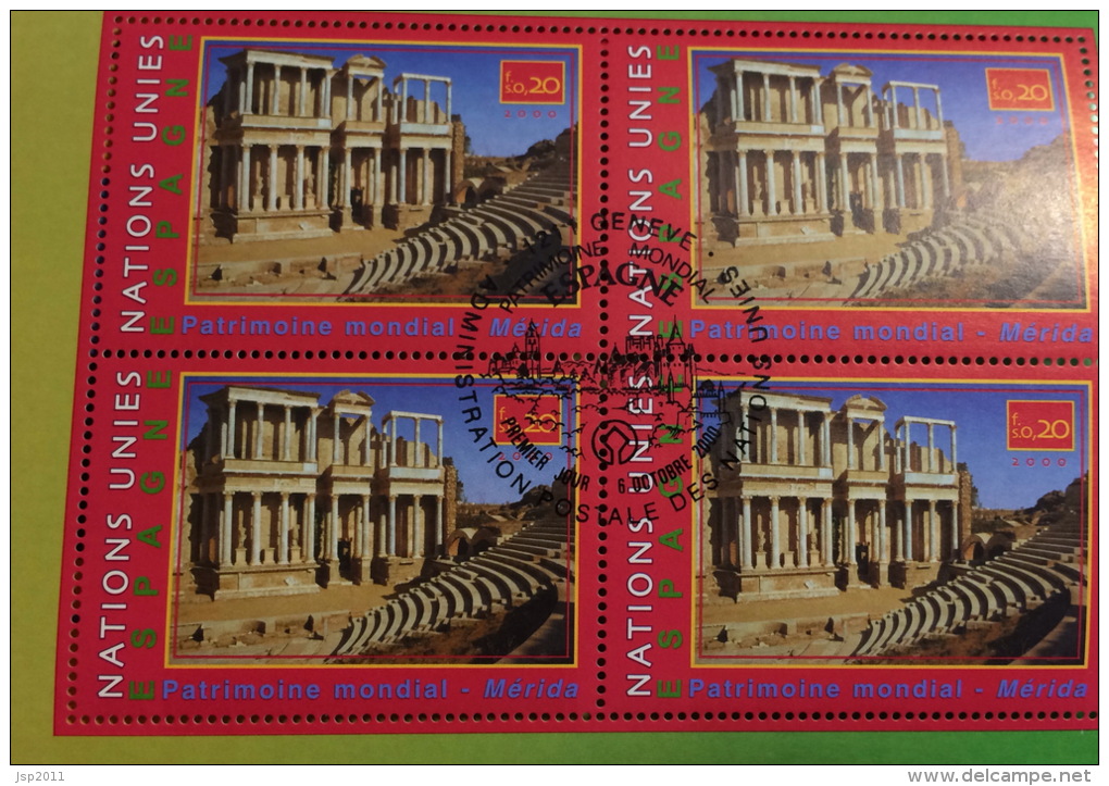 United Nations 2000. Geneva Office, Spain World Heritage, Prestige Booklet, MNH (**) - Libretti