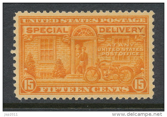 USA 1925 Scott # E13.  Special Delivery Stamp; Motorcycle Delivery, Perf. 11, MH (*) - Express & Recommandés