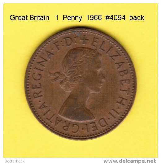 GREAT BRITAIN    1  PENNY  1966  (KM # 897) - D. 1 Penny