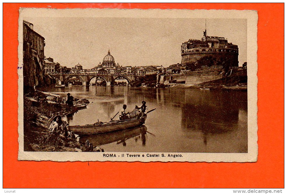 ITALIE - ROMA - II Treverse E Castel S. Angelo (pli Coin Gauche) - Fiume Tevere