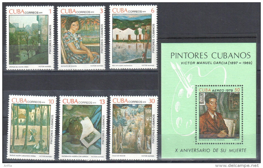 Caribbean Island 1979 - Art. Painting Gemalde Mi.2404-2409+bl.60 MNH (**) - Neufs