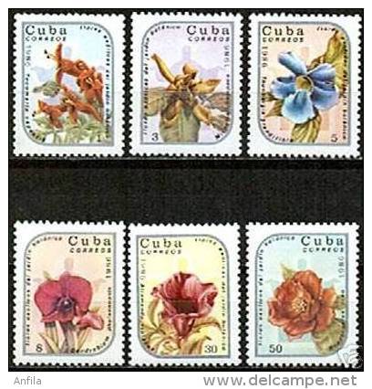 Caribbean Island 1986 - Flower Orchids Mi.3036-3041 MNH (**) - Ongebruikt