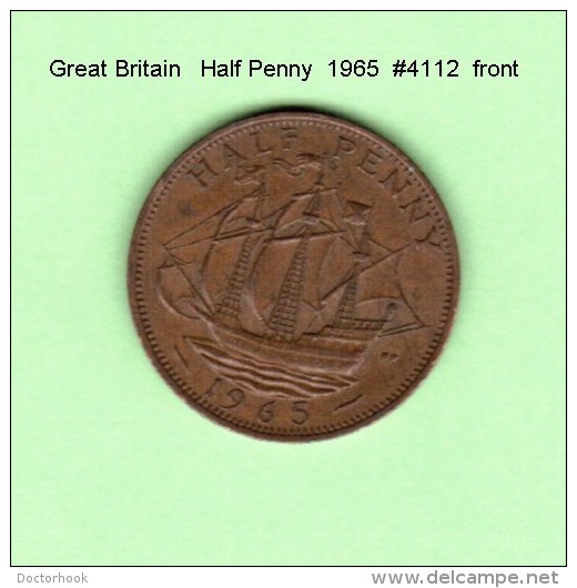 GREAT BRITAIN    1/2  PENNY  1965  (KM # 896) - C. 1/2 Penny