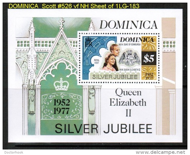 DOMINICA   Scott  # 526**  VF MINT NH Sheet Of 1 - Dominique (...-1978)