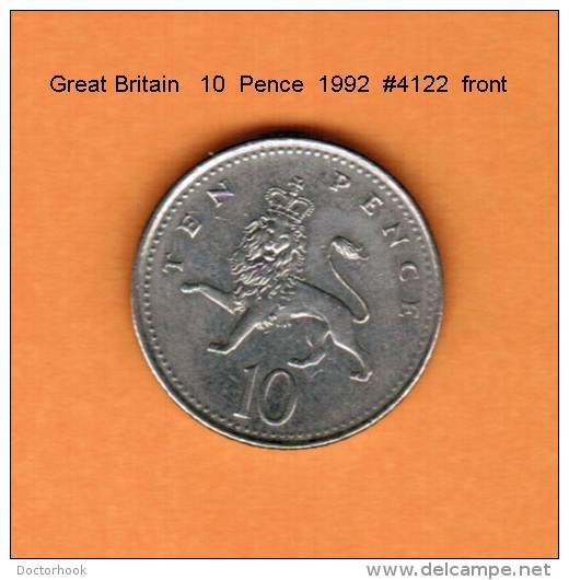 GREAT BRITAIN    10  PENCE  1992  (KM # 938b) - 10 Pence & 10 New Pence