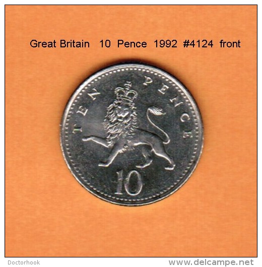 GREAT BRITAIN    10  PENCE  1992  (KM # 938b) - 10 Pence & 10 New Pence