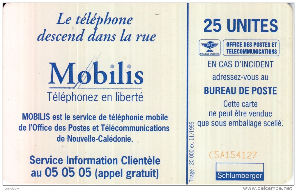 NOUVELLE CALEDONIE - 37 - MOBILIS - New Caledonia