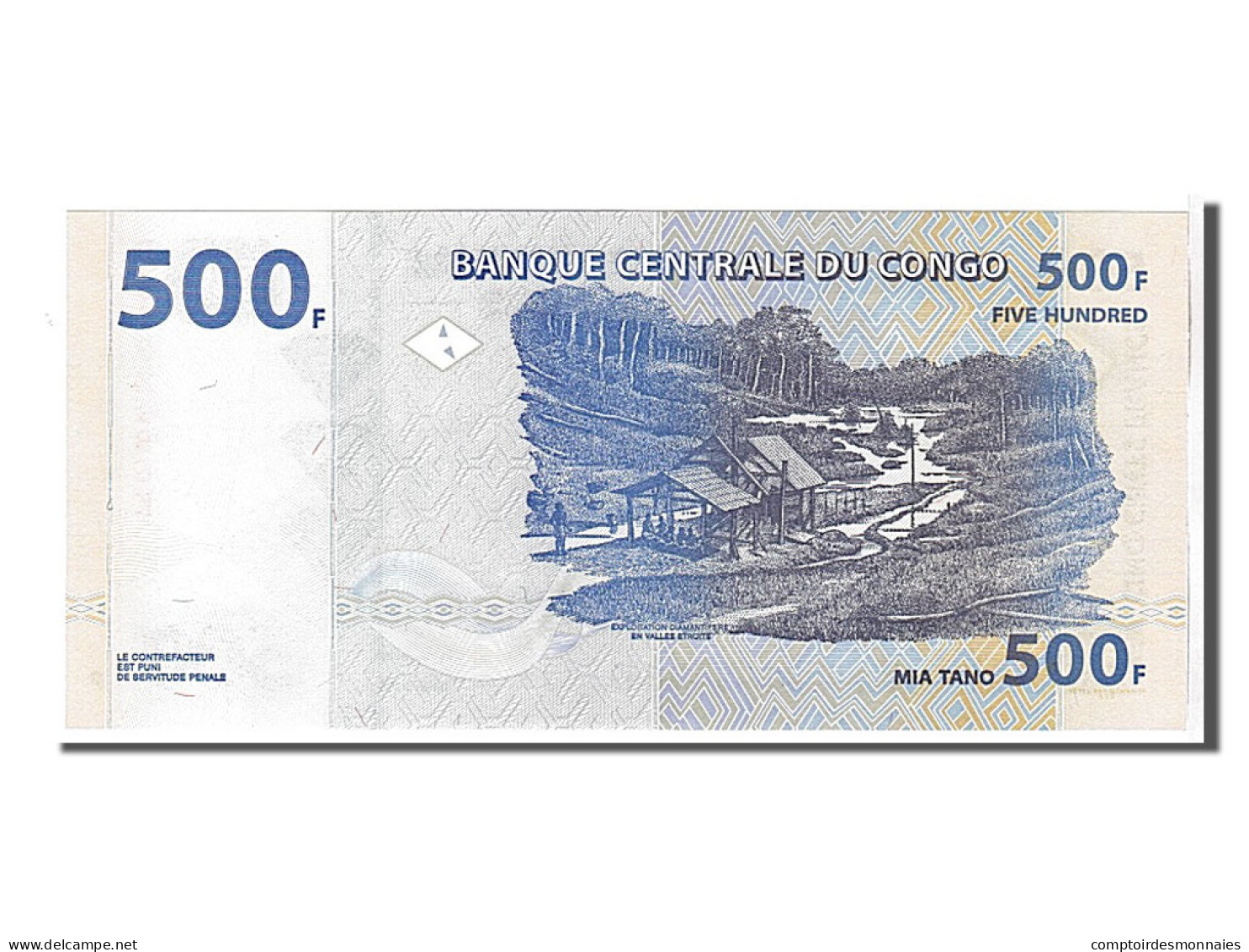 Billet, Congo Democratic Republic, 500 Francs, 2002, KM:96a, NEUF - Democratische Republiek Congo & Zaire