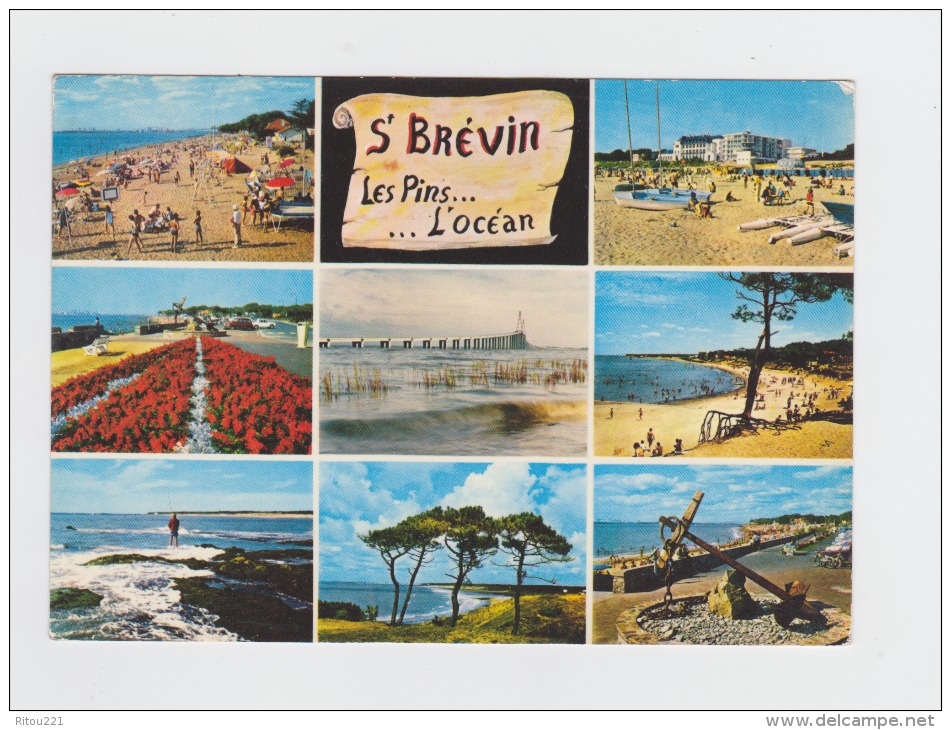 44 - ST-BREVIN Les PINS - Plage Animation Baigneurs Basket-ball - Les Pins Et L'océan N°761 GIOTTENY - Volleyball