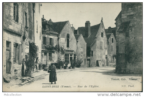 89 SAINT BRIS LE VINEUX / Saint-Bris, Rue De L'Eglise / - Saint Bris Le Vineux