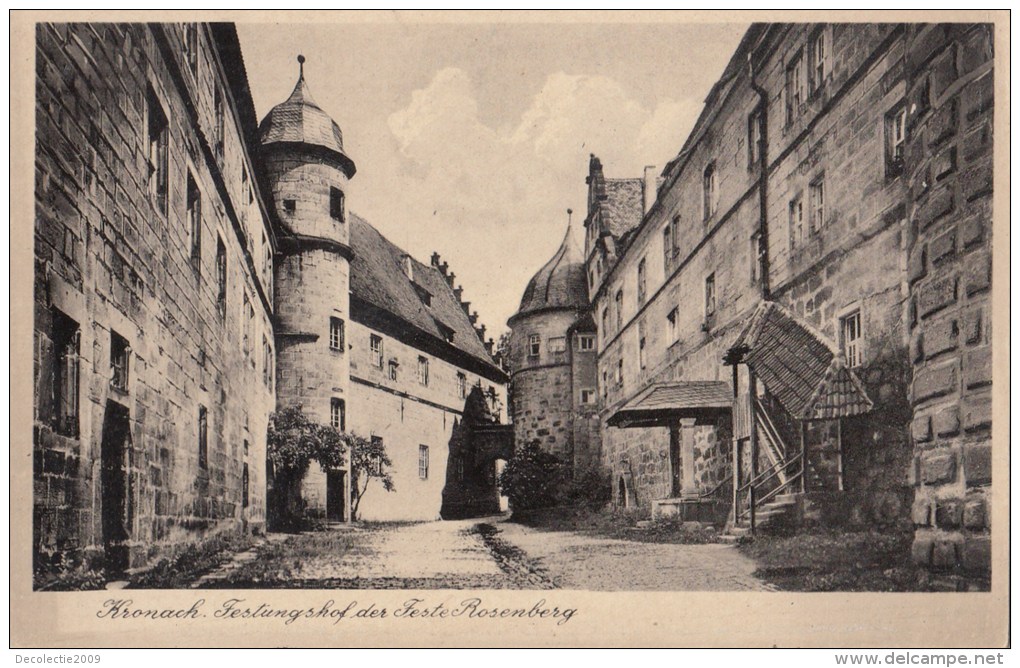 B79763 Kronach Festungshof Der Festec Rosenberg Germany  Front/back Image - Kronach