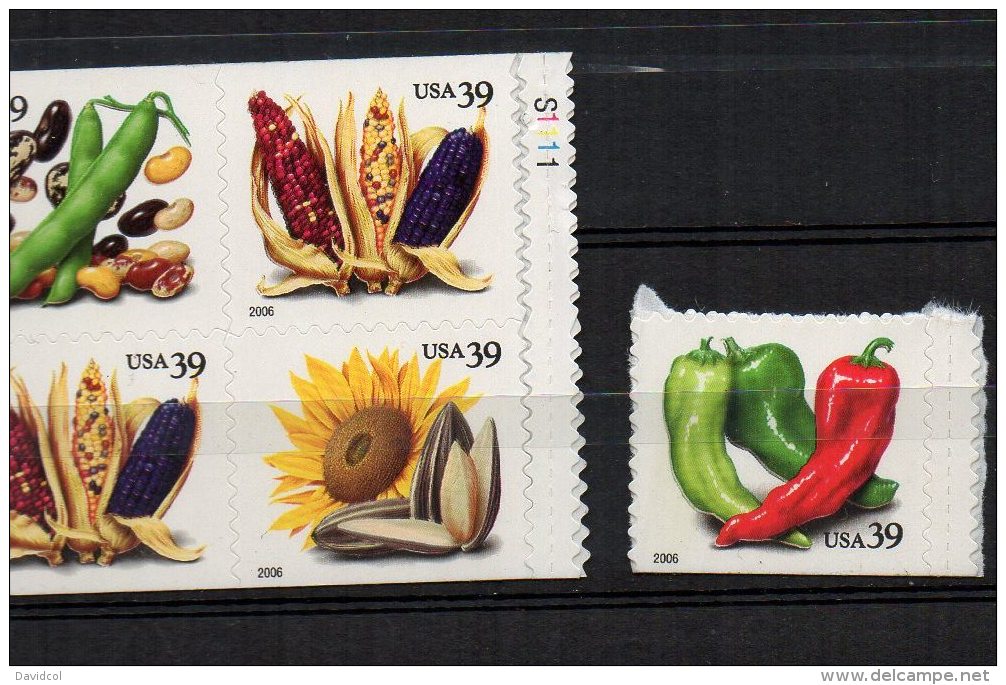 N091-   USA  2006 - SC#: 4003-07 . MNH - CROPS OF THE AMERICAS -  FACIAL  VAL  &euro;  1.47 - Gemüse