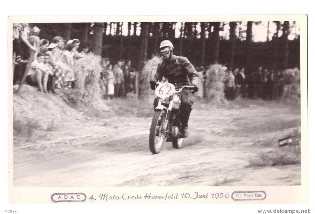 AK Harsefeld - Motocross 1956 , Motorrad , Sandbahn , Speedway , Grasbahn , Moto Cross , Stade !!! - Stade
