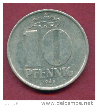 F2474 / - 10 Pfening 1965 (A) - DDR , Germany Deutschland Allemagne Germania - Coins Munzen Monnaies Monete - 10 Pfennig