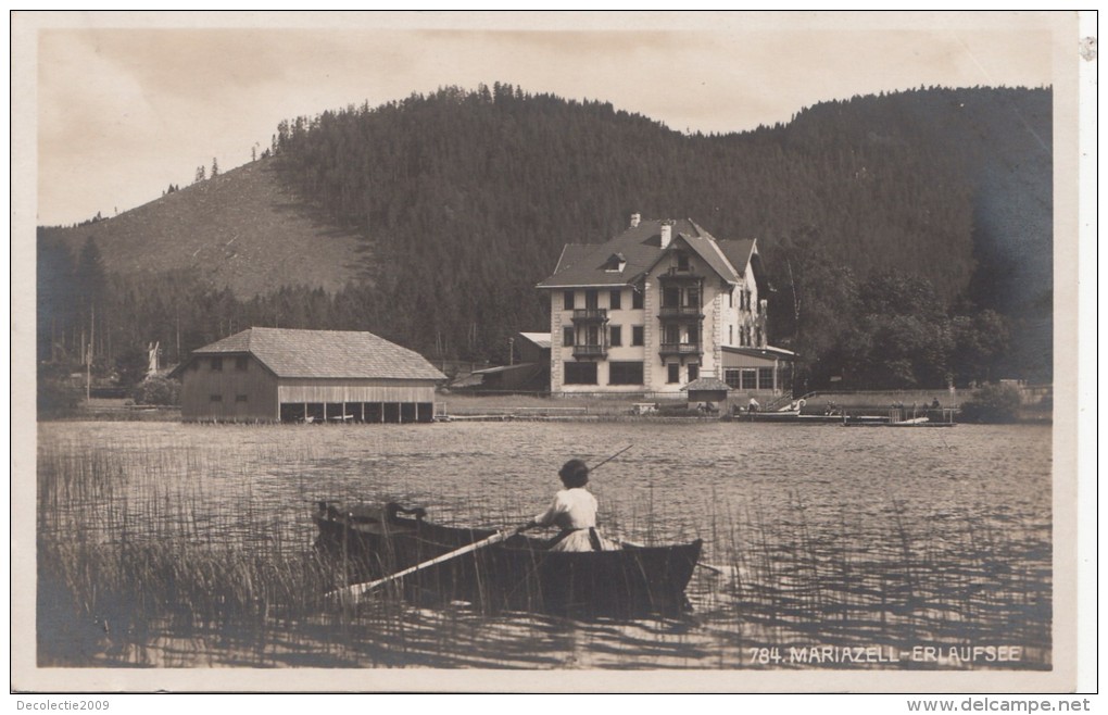 B80137 Mariazell Erlaufse Boat  Austria   Front/back Image - Mariazell