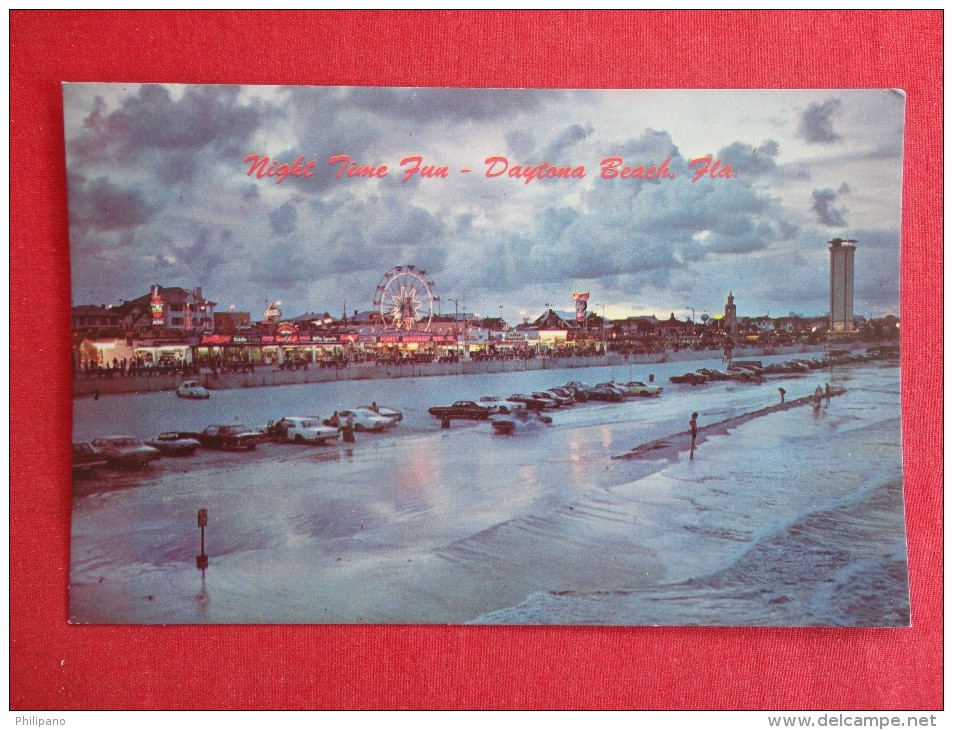 - Florida > Daytona Beach   Night View Autos On Beach Amusement Rides Not Mailed   Ref 1266 - Daytona