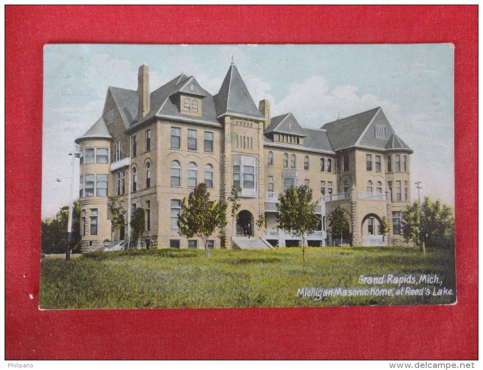 Michigan > Grand Rapids  Masonic Home Reeds Lake    1912 Cancel   Ref 1270 - Grand Rapids