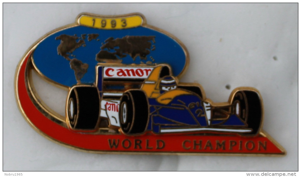 Pin´s  RENAULT F1 WORLD CHAMPION 93 CANON Double Moule.Top Qualité Zamak - F1