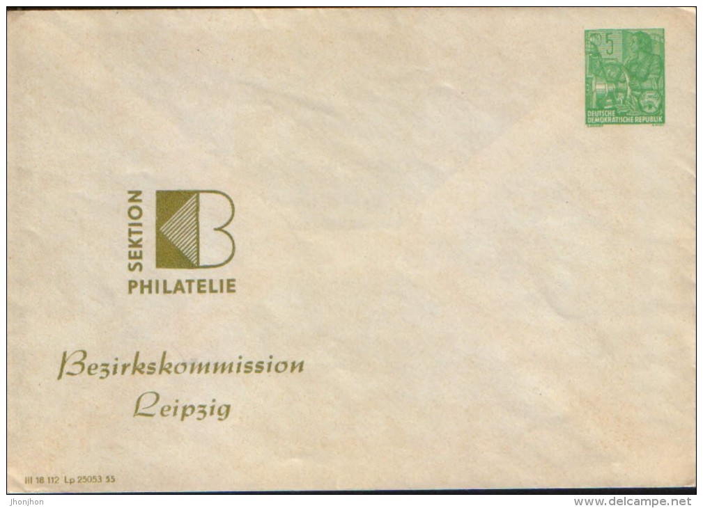Germany/DDR-Postal Stationery Private Cover , Unused - - Privé Briefomslagen - Ongebruikt