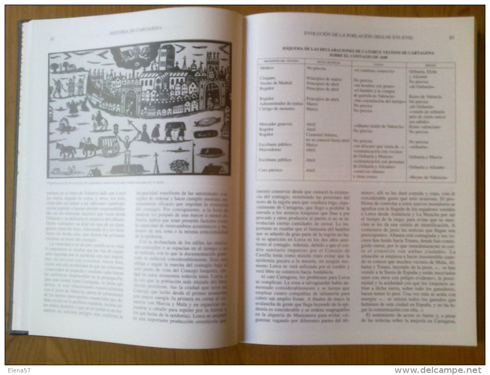 LIBRO HISTORIA DE CARTAGENA POR JULIO MAS ,TOMO VII  CARTAGENA BAJO LOS AUSTRIAS 1517-1700  SON 648 PAGINAS FORMATO A-4. - History & Arts