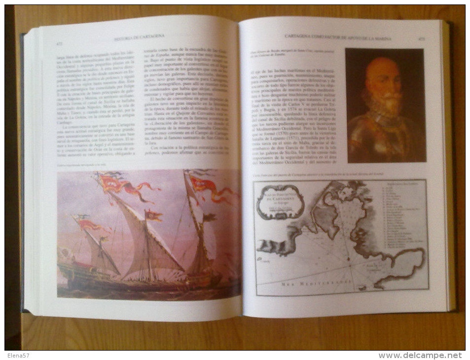 LIBRO HISTORIA DE CARTAGENA POR JULIO MAS ,TOMO VII  CARTAGENA BAJO LOS AUSTRIAS 1517-1700  SON 648 PAGINAS FORMATO A-4. - History & Arts