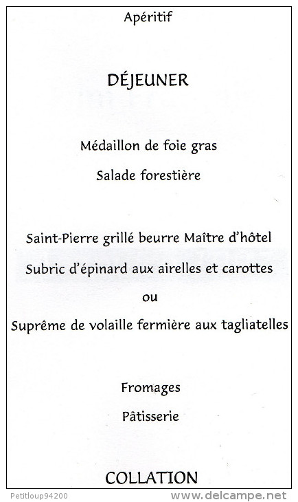 AIR FRANCE  Menu   PARIS-ACAPULCO   Novembre 1997 - Menú