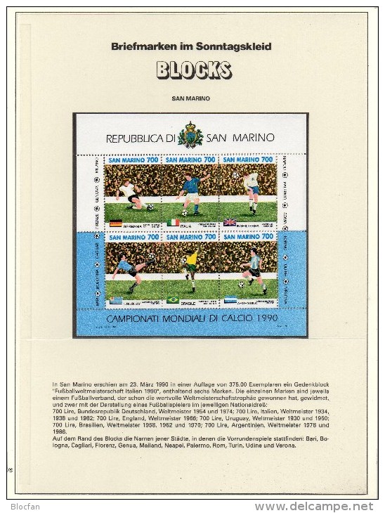 BRAZIL Is Champion San Marino Block 13 ** 6€ Flaggen Fussball-WM Italy 1990 Bloque Hojita Soccer M/s Sheet Bf Championat - 2014 – Brazil