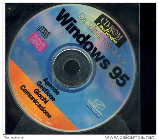 CD DA WINDOWS 3.1 A WINDOWS 95 AGENDE GESTIONE GIOCHI COMUNICAZIONE - CD