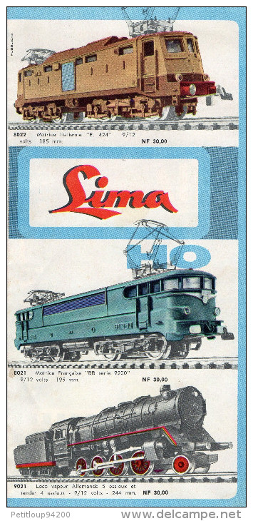 DEPLIANT MAQUETTES TRAINS  Lima  C - Frans